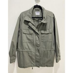 NWT Old Navy Army Green Jacket Womens L Military Utility Field Coat